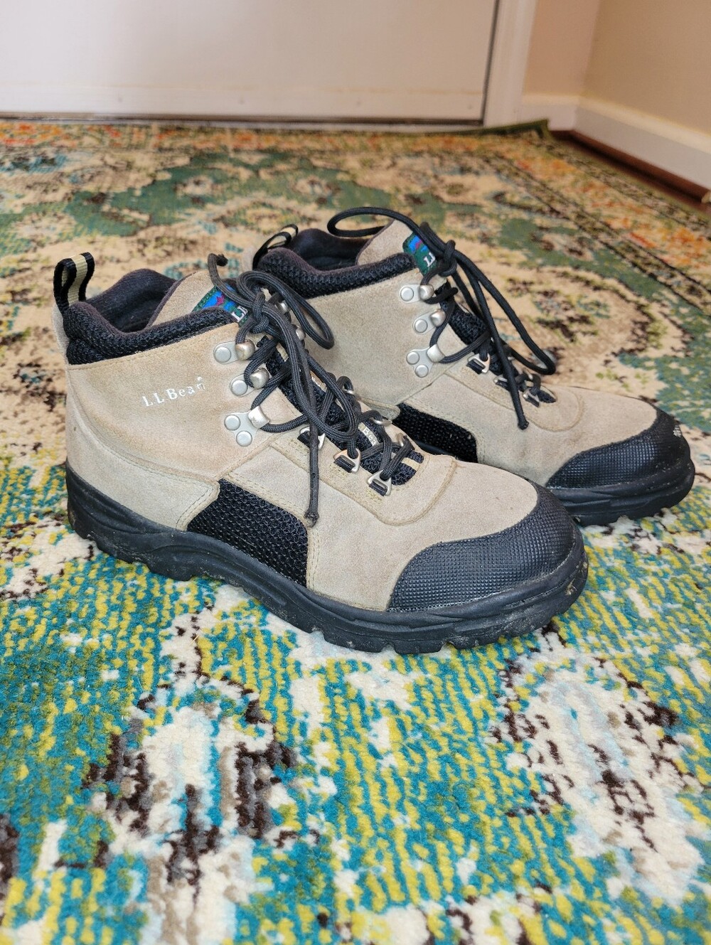 L.L. Bean Kids'‎ Tan Hiking Outdoor Boots, Size Youth 6